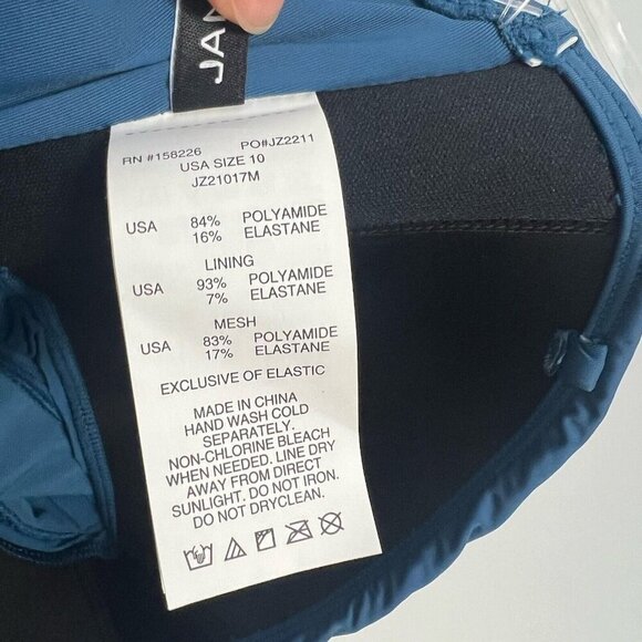 NEW NWT Jantzen one 1 pc swim suit swim dress US 10 lined TUMMY CONTROL padded - Picture 9 of 10